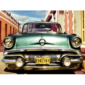 Cuadro de coches en canvas. Coche vintage americano en la Habana, Cuba