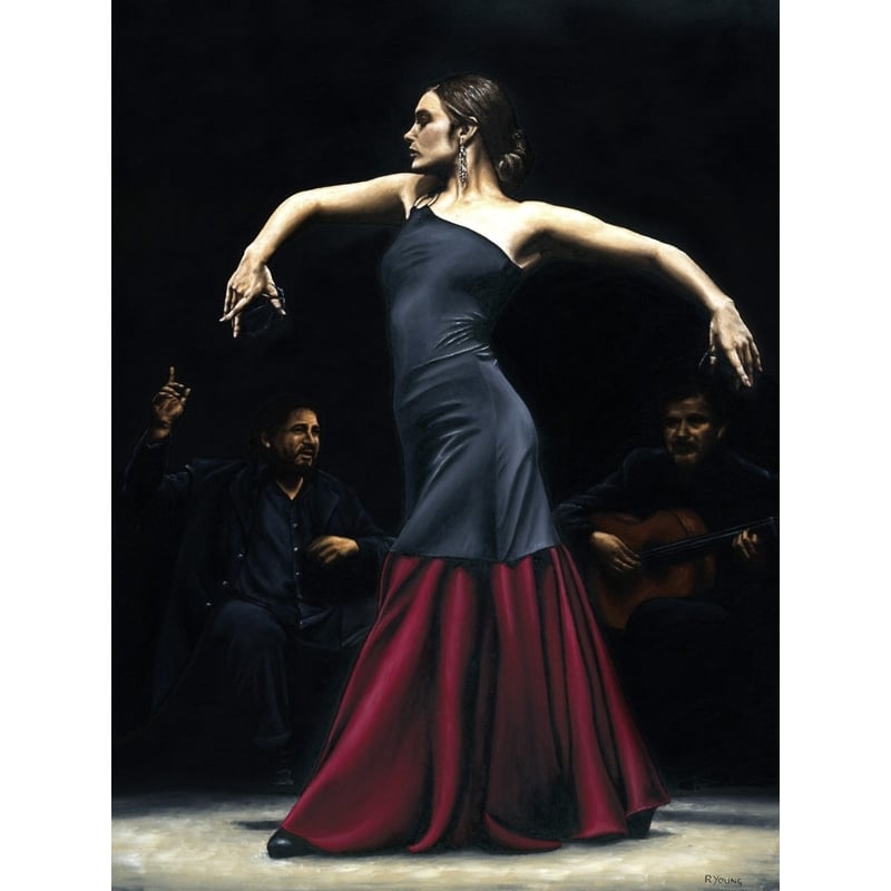 Quadro, stampa su tela. Richard Young, Encantado por flamenco