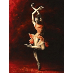 Cuadro bailarinas en canvas. Richard Young, La pasión de la danza