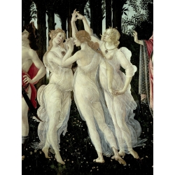 Quadro, stampa su tela. Sandro Botticelli, Le tre Grazie (dettaglio della Primavera)