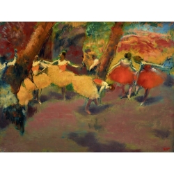 Cuadros bailarinas en canvas. Edgar Degas, Antes de el ballet