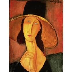 Leinwandbilder. Amedeo Modigliani, Porträt von Jeanne Hebuterne