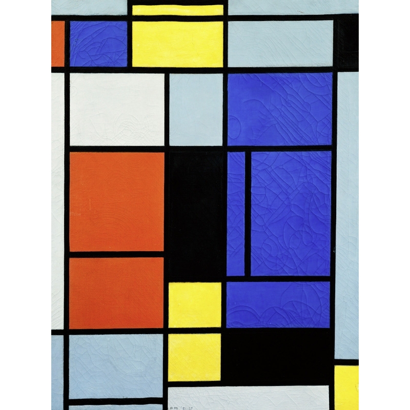 Piet Mondrian Tableau No 2 Poster Leinwand-Druck Bild #97969 70x70cm 