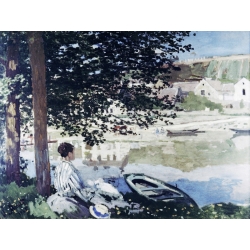 Leinwandbilder. Claude Monet, An der Seine bei Bennecourt