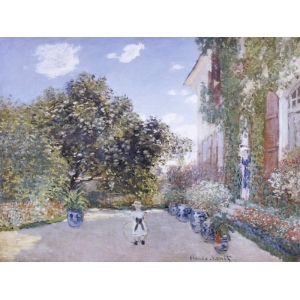 Cuadro en canvas. Claude Monet, El jardín del artista en Argenteuil