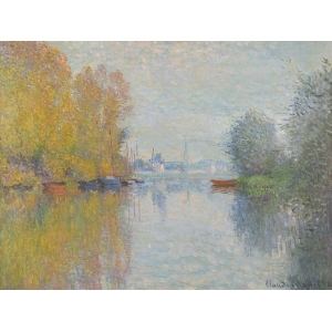 Quadro, stampa su tela. Claude Monet, Autunno sulla Senna, Argenteuil
