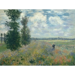 Quadro, stampa su tela. Claude Monet, Campo di papaveri vicino a Argenteuil