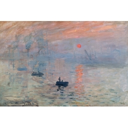 Wall art print and canvas. Claude Monet, Impression au soleil levant