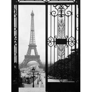 Wall art print and canvas. Eiffel Tower from the Trocadero Palace, Paris