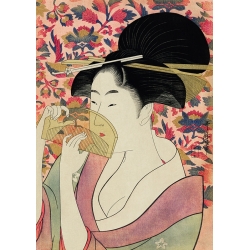 Cuadro japoneses en canvas. Utamaro Kitagawa, Cortesana