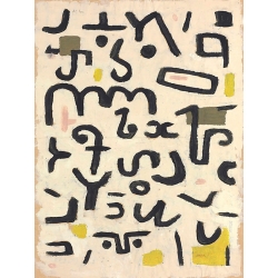 Cuadro abstracto en canvas. Paul Klee, Law