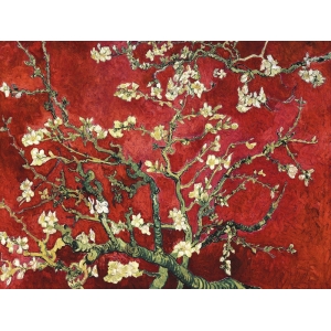 Cuadro en canvas. Van Gogh Deco – Almendro en flor (red variation)