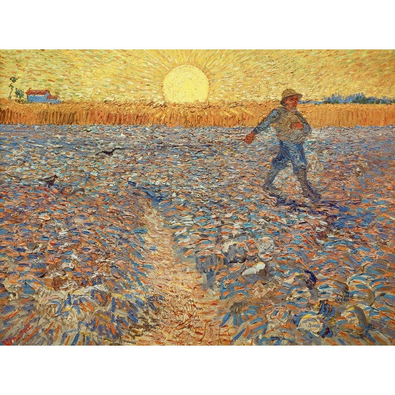 Wall art print and canvas. Vincent van Gogh, The Sower