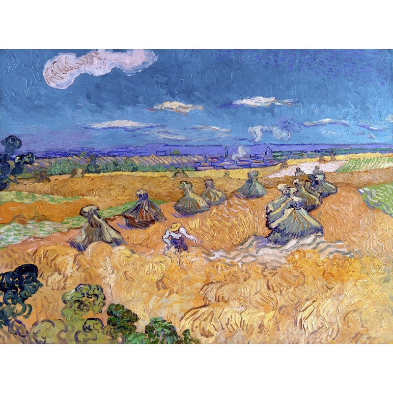 Tableau sur toile. Vincent van Gogh, Champs de blé