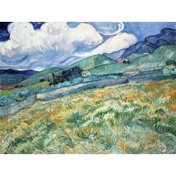 Tableau sur toile. Vincent van Gogh, Vue de Saint-Rémy