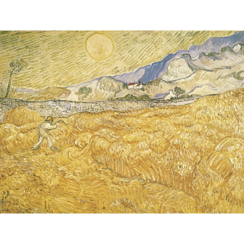 Wall art print and canvas. Vincent van Gogh, The Harvester