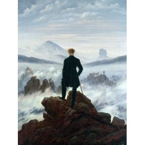 Wall art print and canvas. Caspar David Friedrich, Wanderer Above the Sea of Fog