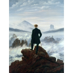 Cuadro en canvas. Friedrich, El Caminante sobre el mar de Nubes