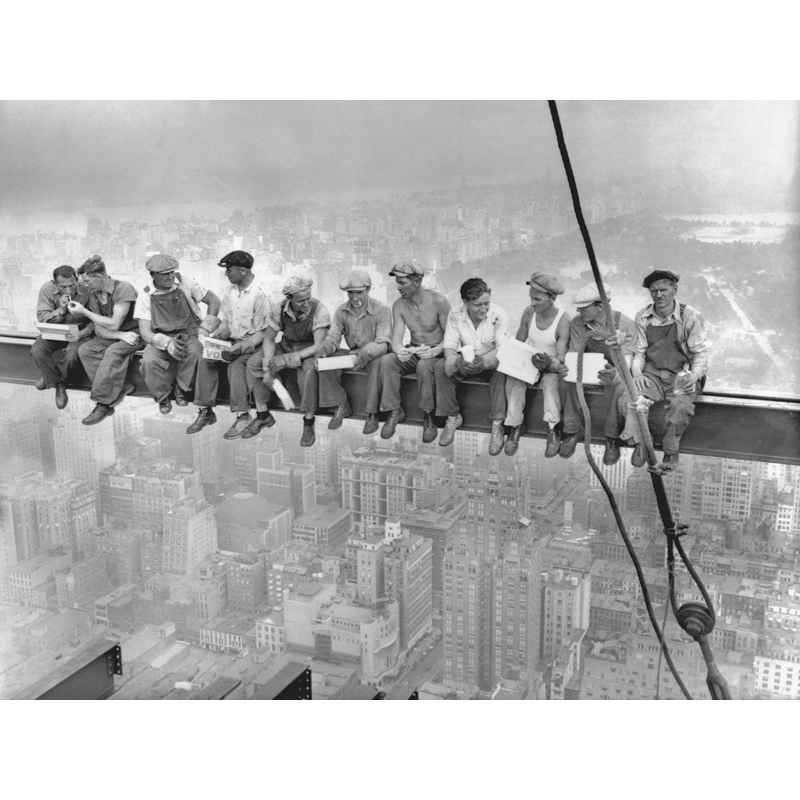 Leinwandbilder. Mittagspause auf einem Wolkenkratzer, New York, 1932
