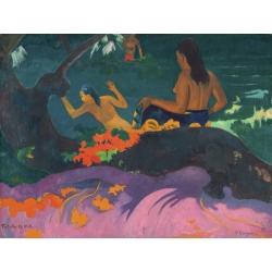 Wall art print and canvas. Paul Gauguin, Fatata te Miti (By the Sea)