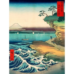 Quadro, stampa su tela. Ando Hiroshige, La costa di Hoda