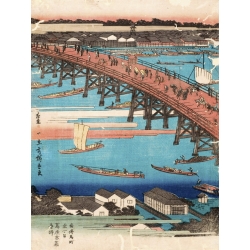 Tableau Japonais. Ando Hiroshige, Paysage japonais I