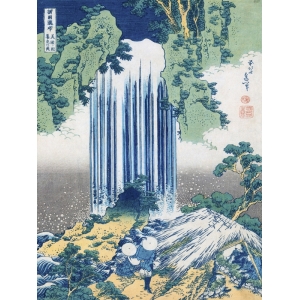 Wall art print and canvas. Hokusai, The Yoro Falls, ca. 1830-1831
