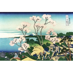 Cuadros japoneses en canvas. Hokusai, Colina Goten-yama en Shinagawa