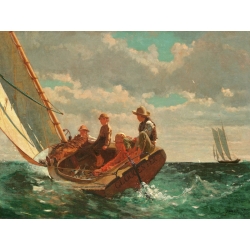 Cuadro en canvas. Winslow Homer, Breezing Up (A Fair Wind)