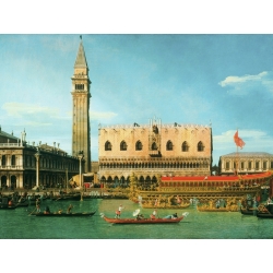 Leinwandbilder. Canaletto, Der Bucintoro am Pier am Himmelfahrtstag