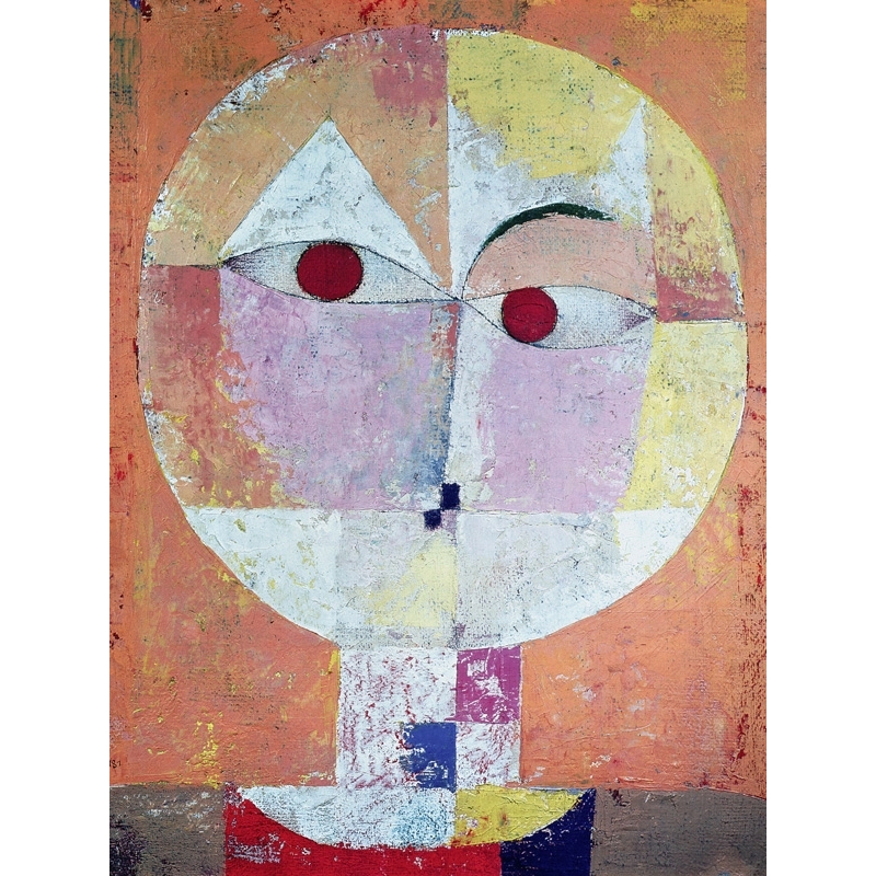 Quadro, stampa su tela. Paul Klee, Senecio (dettaglio)