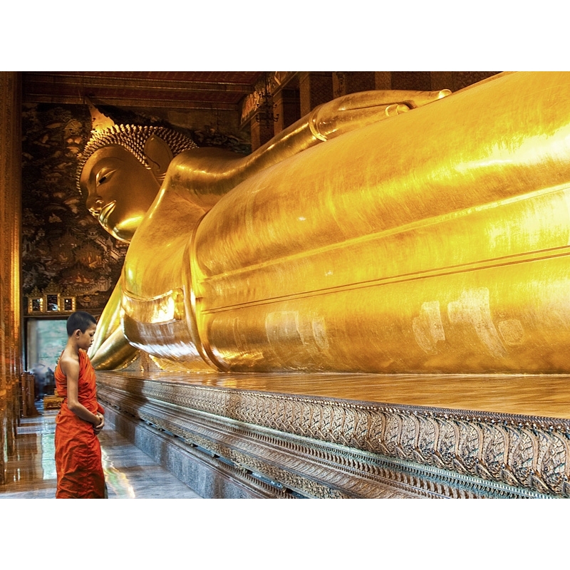 Cuadro en canvas, fotografía. El Buda, Wat Pho, Bangkok, Tailandia