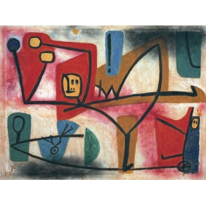 Cuadro abstracto en canvas. Paul Klee, Arrogance