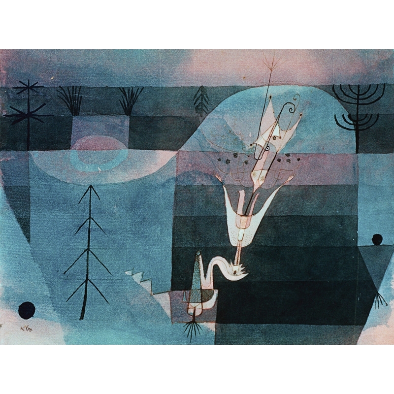 Wall art print and canvas. Paul Klee, Wallflower (detail)