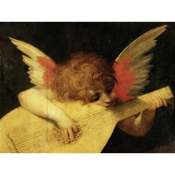 Wall art print and canvas. Rosso Fiorentino, Musician Angel (detail)