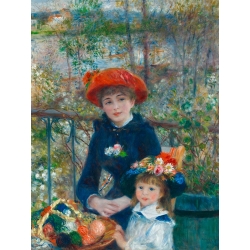 Quadro, stampa su tela. Pierre-Auguste Renoir, Le due sorelle (Sulla Terrazza)