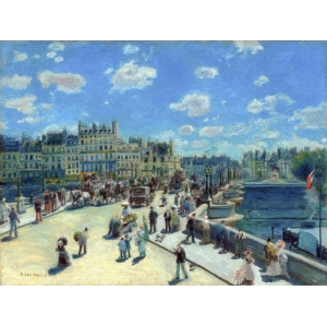 Tableau sur toile. Pierre-Auguste Renoir, Pont Neuf, Parigi