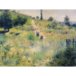 Quadro, stampa su tela. Pierre-Auguste Renoir, Il sentiero nell'erba alta