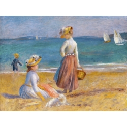Quadro, stampa su tela. Pierre-Auguste Renoir, Donne sulla spiaggia