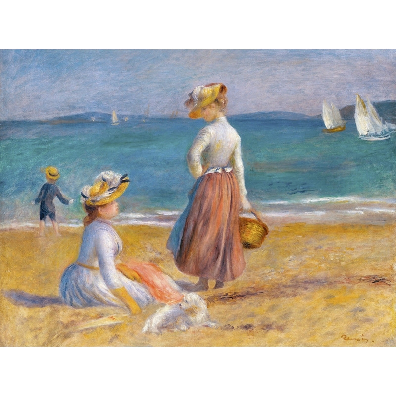 Leinwandbilder. Pierre-Auguste Renoir, Frauen am Strand
