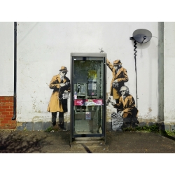 Quadro, stampa su tela. Anonimo (attribuito a Banksy), Fairview Road and Hewlett Road in Cheltenham, Gloucestershire (graffito)