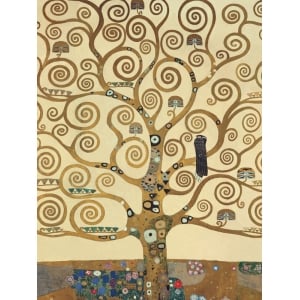 Tableau sur toile. Gustav Klimt, L'arbre de la vie (détail)