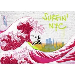 Tableau sur toile. Masterfunk Collective, Surfin' NYC