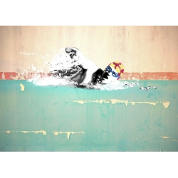 Wall art print and canvas. Masterfunk Collective, Swim on! Bronx, NYC
