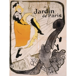 Quadro, stampa su tela. Henri Toulouse-Lautrec, Jane Avril Poster