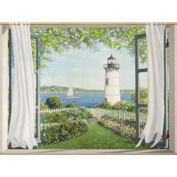 Wall art print and canvas. Andrea Del Missier, Window on the Lighthouse