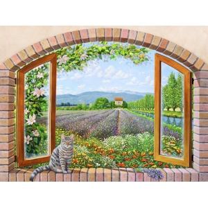 Wall art print and canvas. Andrea Del Missier, Window in Provence