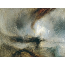 Quadro, stampa su tela. William Turner, Tempesta di neve, battello a vapore fuori dal porto