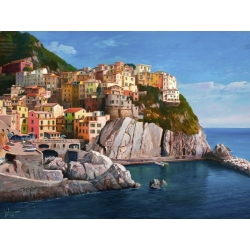 Wall art print and canvas. Adriano Galasso, Manarola (Le Cinque Terre)