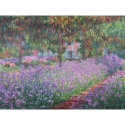 Tableau sur toile. Claude Monet, Le jardin de l'artiste à Giverny